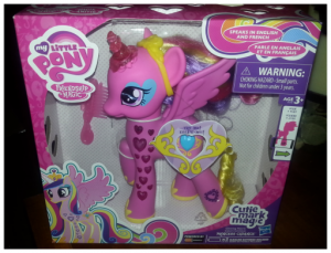 my little pony cutie mark magic glowing hearts princess cadance figure