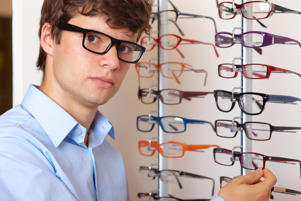 optician with glasses