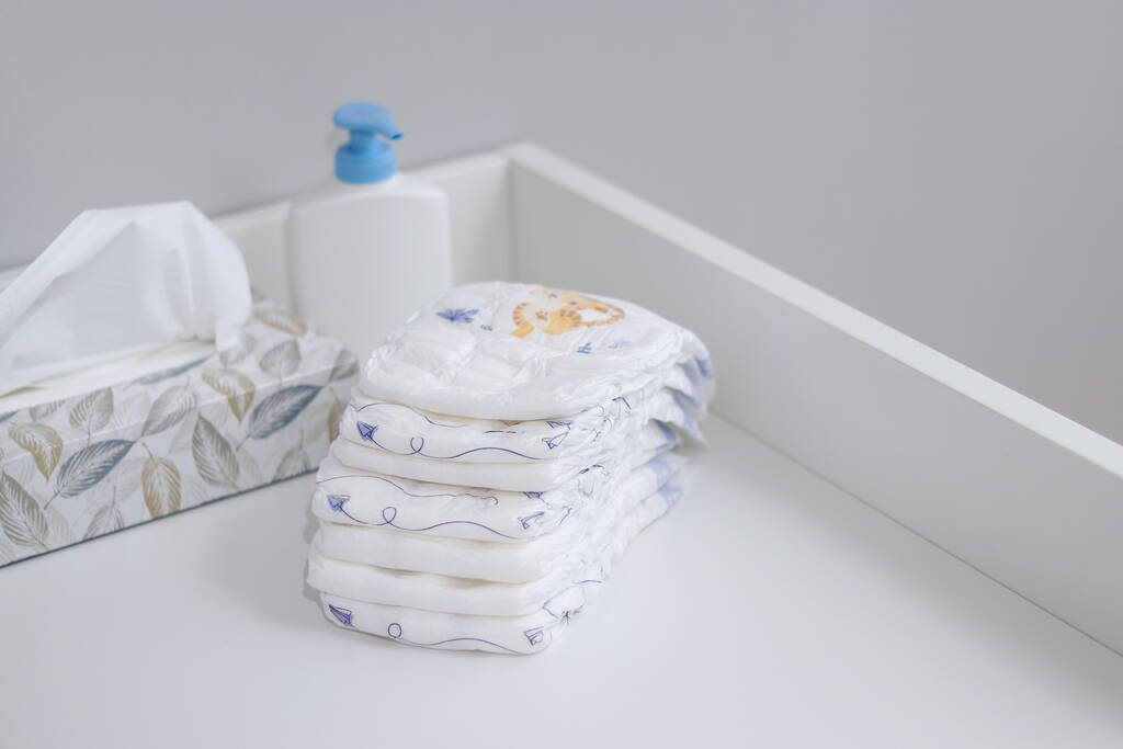 white changing table