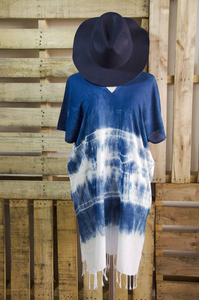 Maxi dress mauhom indigo natural color 